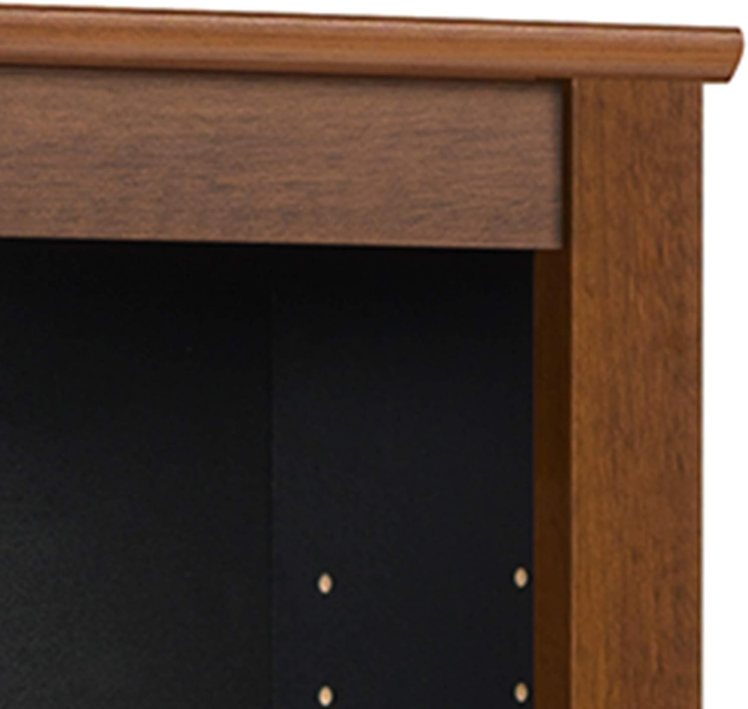 Prepac Triple Wall Mounted Storage Cabinet, Cherry and Black