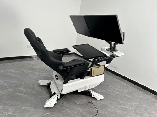 Ergonomic Gaming Chair Zero -gravity Computer Workstation Simple Computer Cockpit Video Entertainment and Leisure Chair (Single display frame)