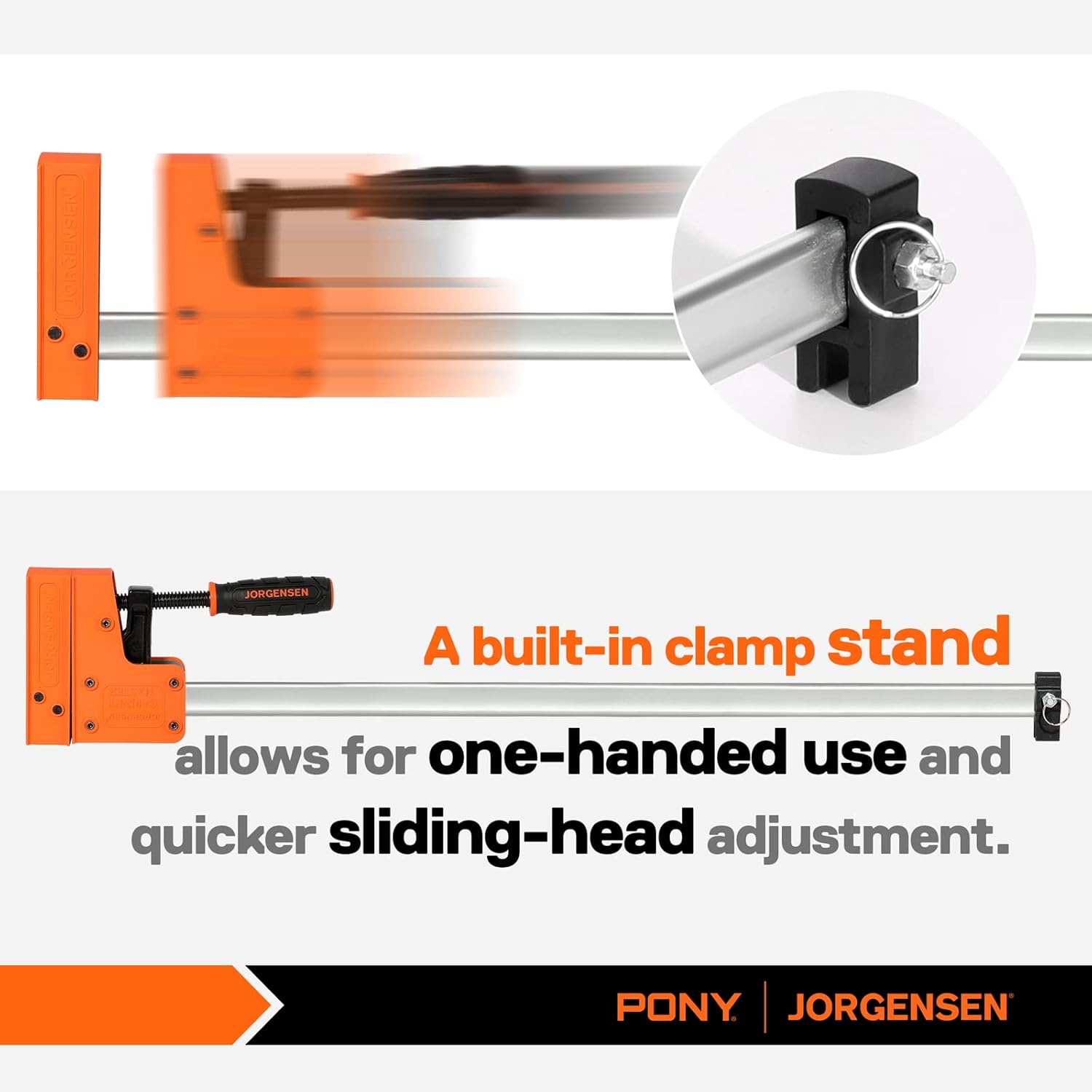 Jorgensen Cabinet Master 24-inch 90° Parallel Jaw Bar Clamp, 2-pack…