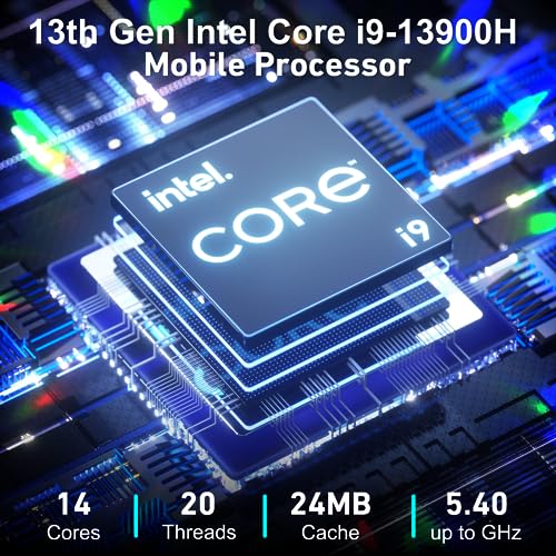 GEEKOM Mini PC Mini IT13, 13th Gen Intel i9-13900H NUC13 Mini Computers(14 Cores,20 Threads) 32GB DDR4/2TB PCIe Gen 4 SSD Windows 11 Pro Support Wi-Fi 6E/Bluetooth 5.2/USB 4.0/2.5G LAN/8K