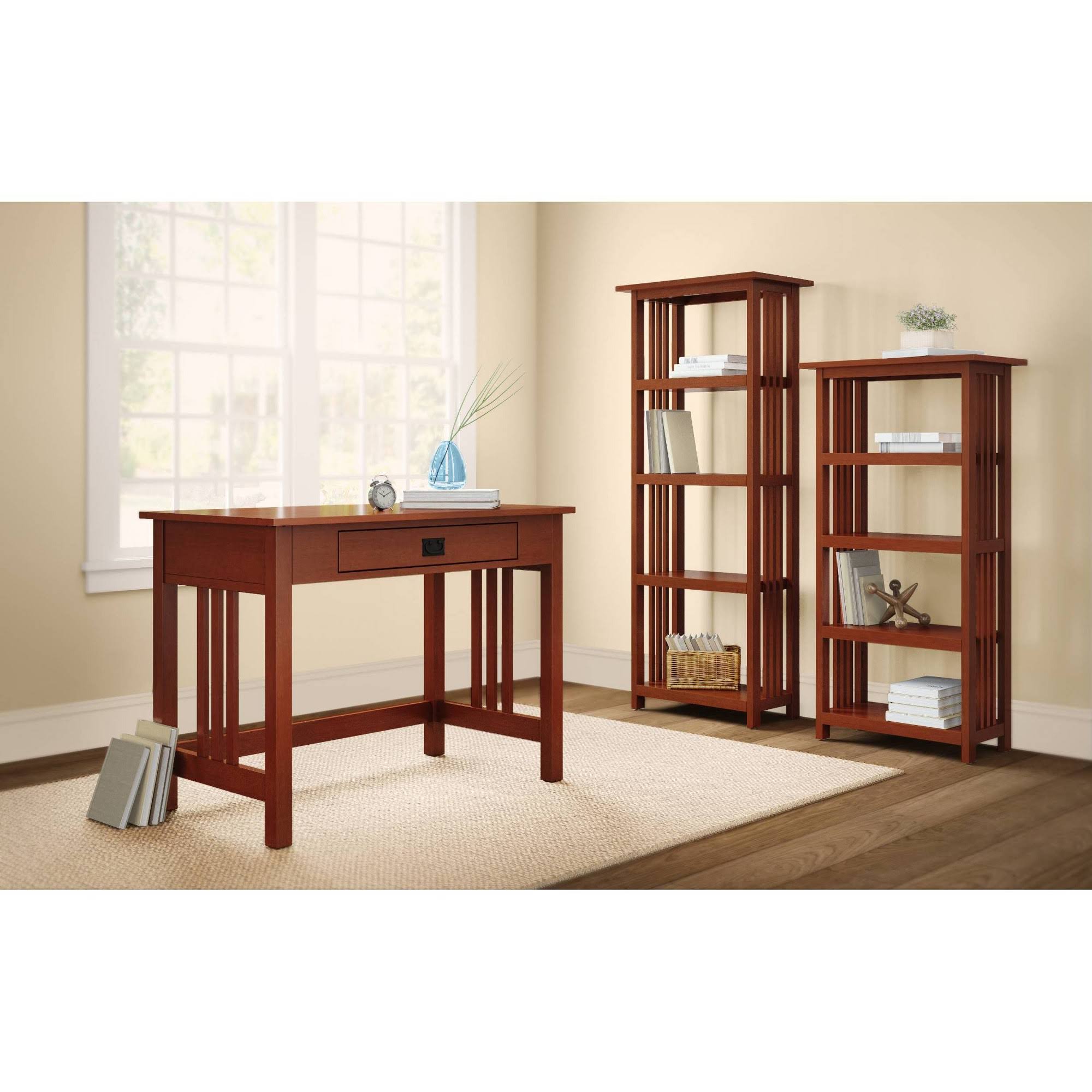Alaterre Furniture Mission 60 in. Bookcase - Cherry