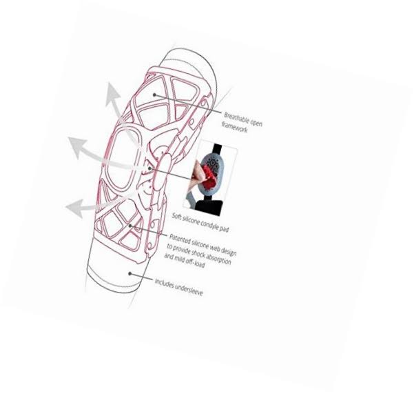 Donjoy Oa Reaction Web Knee Brace, Left Leg, Medium