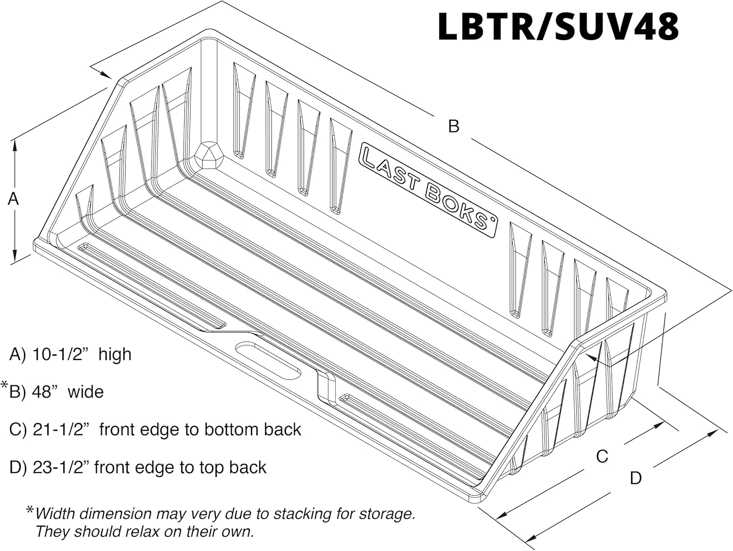 Last Boks Mid Size Truck Bed, Cargo Box Organizer, Slides Out onto Your Tailgate for Easy Access to Load or Unload Your Cargo, Truck Accessories Stores and Protects Your Cargo and Your Truck