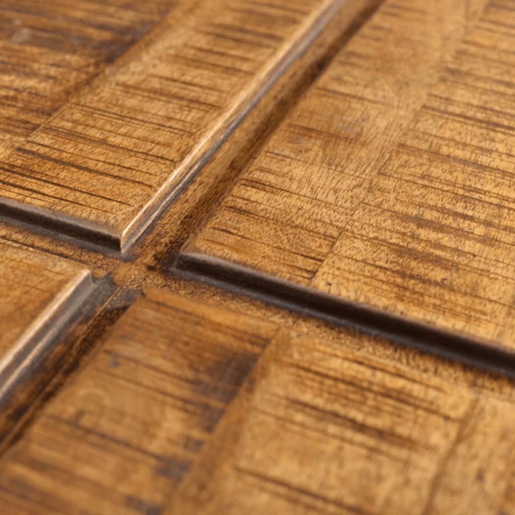 Cocktail Table,Rustic Style,Living Room Coffee Table,Coffee Table Brown Square Solid Mango Wood