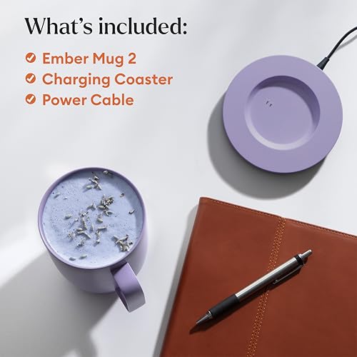 Ember Temperature Control Smart Mug 2, 14 Oz, App-Controlled Heated Coffee Mug with 80 Min Battery Life and Improved Design, Black