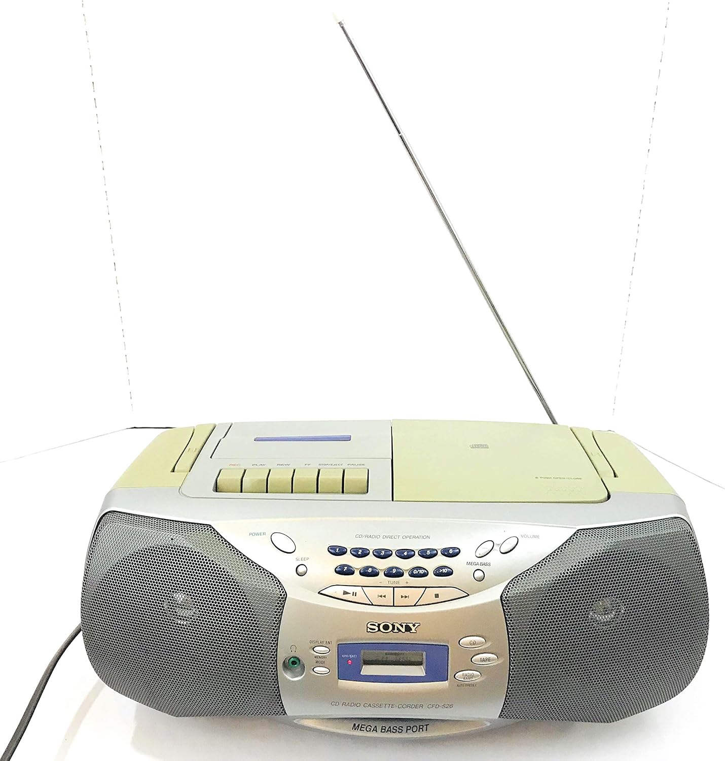 Sony Portable 1-Piece AM/FM/CD Cassette Boombox (CFDS26)