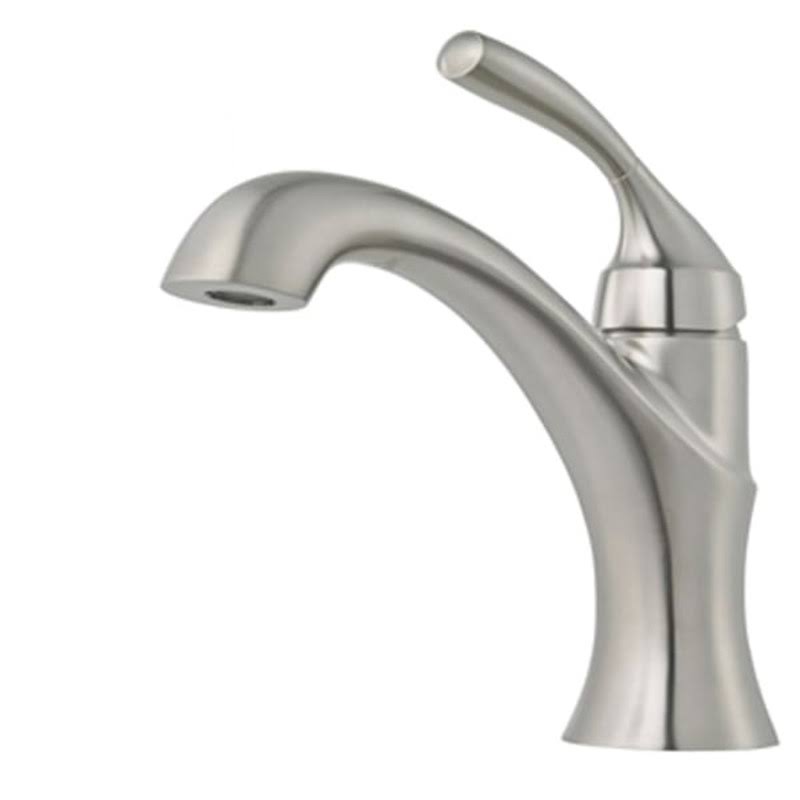 Pfister LG42-TR0 Iyla 1.2 GPM Single Hole Bathroom Faucet with Metal - Brushed Nickel