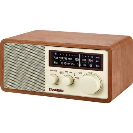 Sangean Wr-16 AM-FM Bluetooth Wooden Cabinet Radio