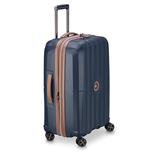 DELSEY Paris St. Tropez Hardside Expandable Luggage with Spinner Wheels, Black, Carry-on 21 Inch