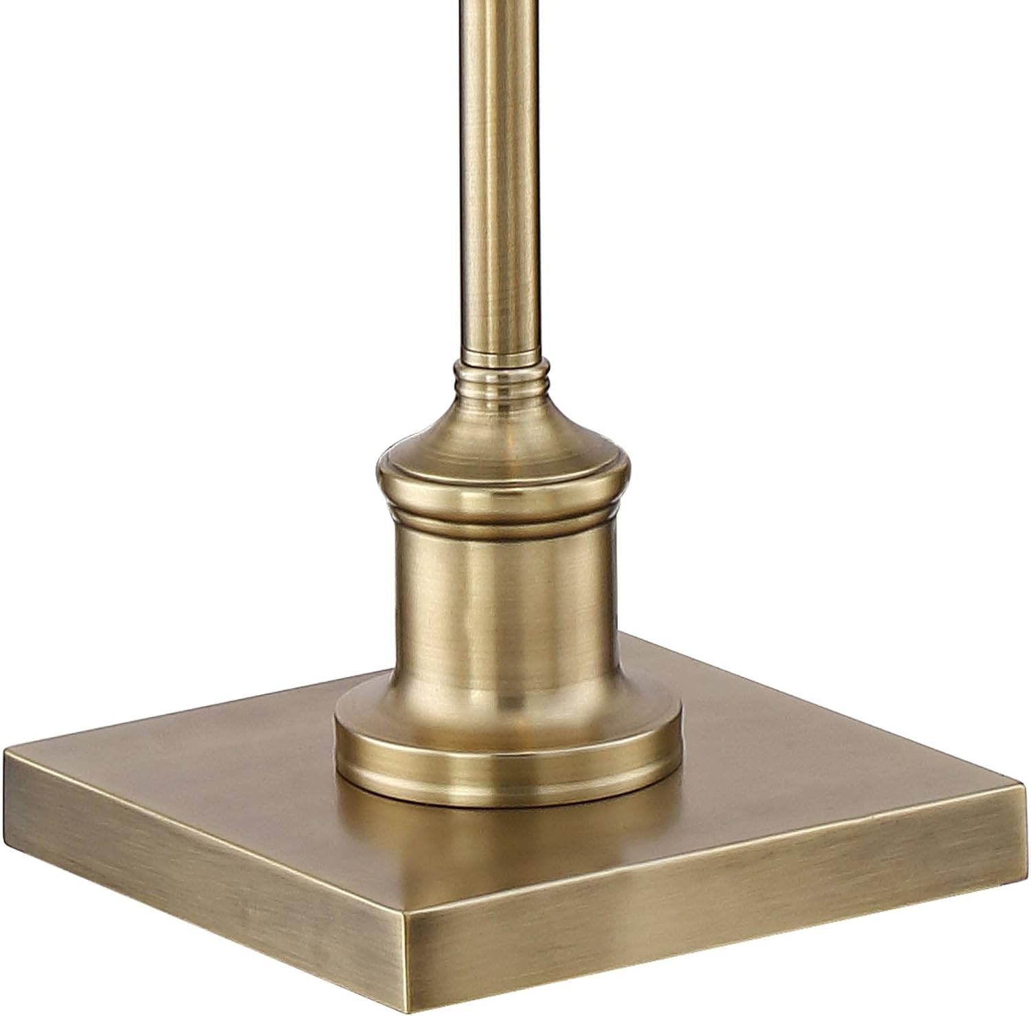 Regency Hill Jenson Industrial Adjustable Swing Arm Pharmacy Lamps Floor Standing with USB Charging Port 54" Tall Aged Brass Metal Decor for Living Room Reading House Bedroom Home Office
