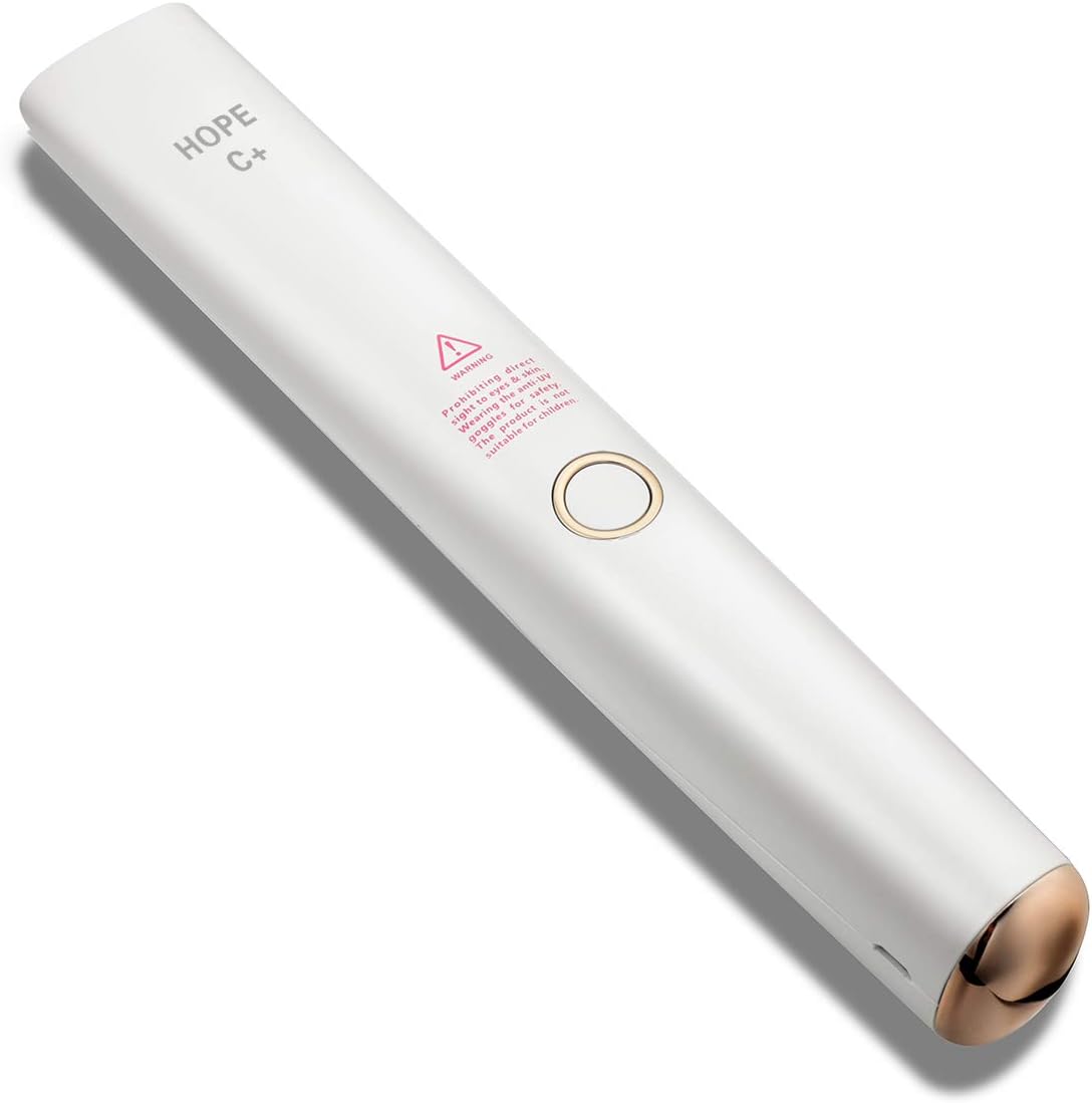 UV Light Sanitizer Wand with 20 UVC LEDs Portable Ultraviolet Sterilizer, Handheld Rechargeable can Kill 99.99% Harmful Substances UVC Light Lamp