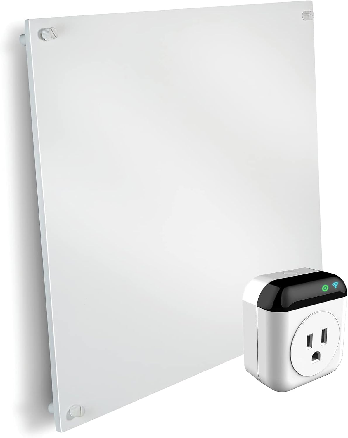 EconoHome Wall Mount Smart Space Heater Panel - with Wi-fi Thermostat - 400W Convection Heater - For 120 Sq Ft Room - 120V - Save on Electric Heating Costs - Overheat Protection - Smart Life App