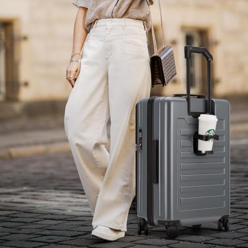 ROAMING Grace Expandable Carry On Luggage Airline Approved, 20 Inch Hardside Carry On Suitcase with Wheels, Travel Harshell Spinner Small Luggage with Tsa Lock, Jade cyan, 20-Inch Carry-On