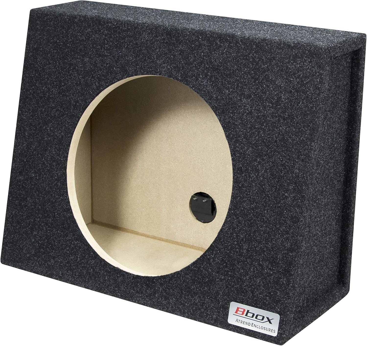 Bbox Single 12 Inch Subwoofer Sealed Enclosure - Universal Truck Wedge Subwoofer Box - Car Subwoofer Boxes & Enclosures - Sub Box Improves Audio Quality, Sound & Bass - Made in The USA - Black Pack of 2
