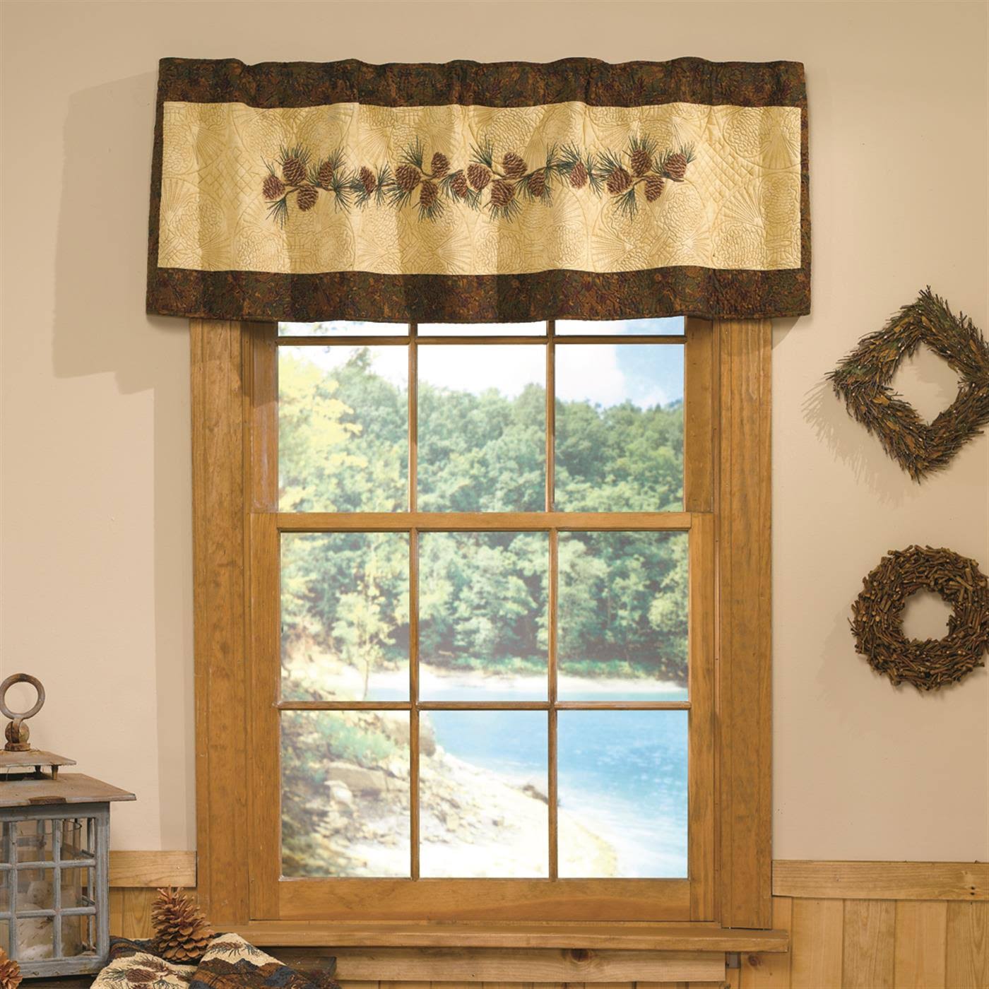 Donna Sharp Cabin Raising Valance - Pine