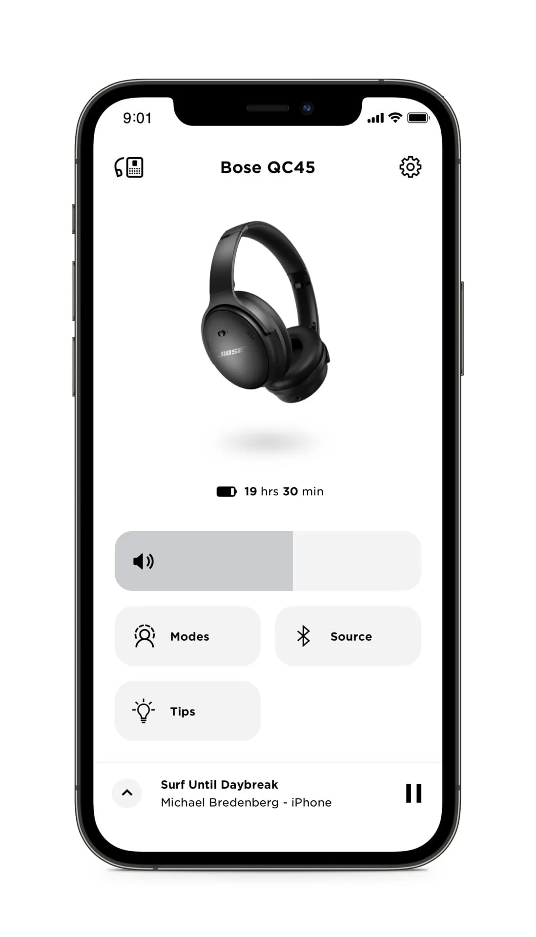 Bose QuietComfort 45 Headphones Noise Cancelling Over-Ear Wireless Bluetooth Earphones, Black