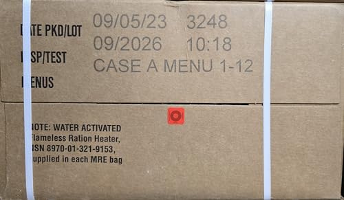 2026 Inspection Dated MRE Case – Authentic Military MRE Random Case "A or B" Military issued meals
