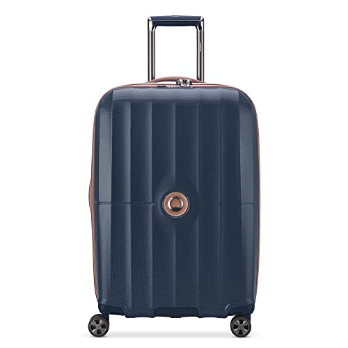 DELSEY Paris St. Tropez Hardside Expandable Luggage with Spinner Wheels, Black, Carry-on 21 Inch