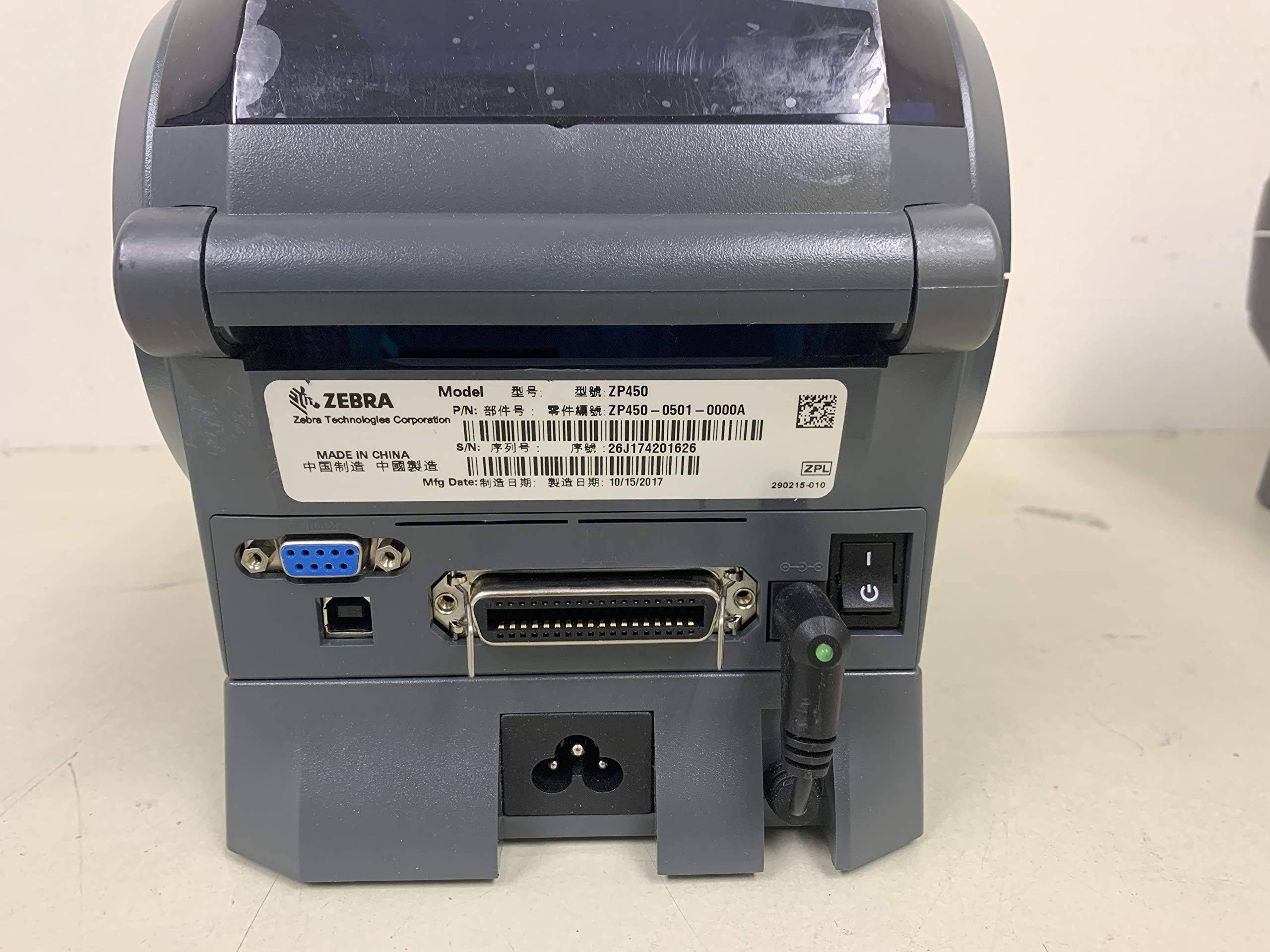 Zebra ZP 450 Label Thermal Bar Code Printer Zp450-0501-0006a