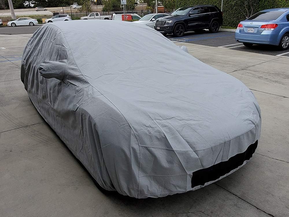 CarsCover Custom Fit Tesla Model 3 Car Cover Heavy Duty All Weatherproof Ultrashield Covers