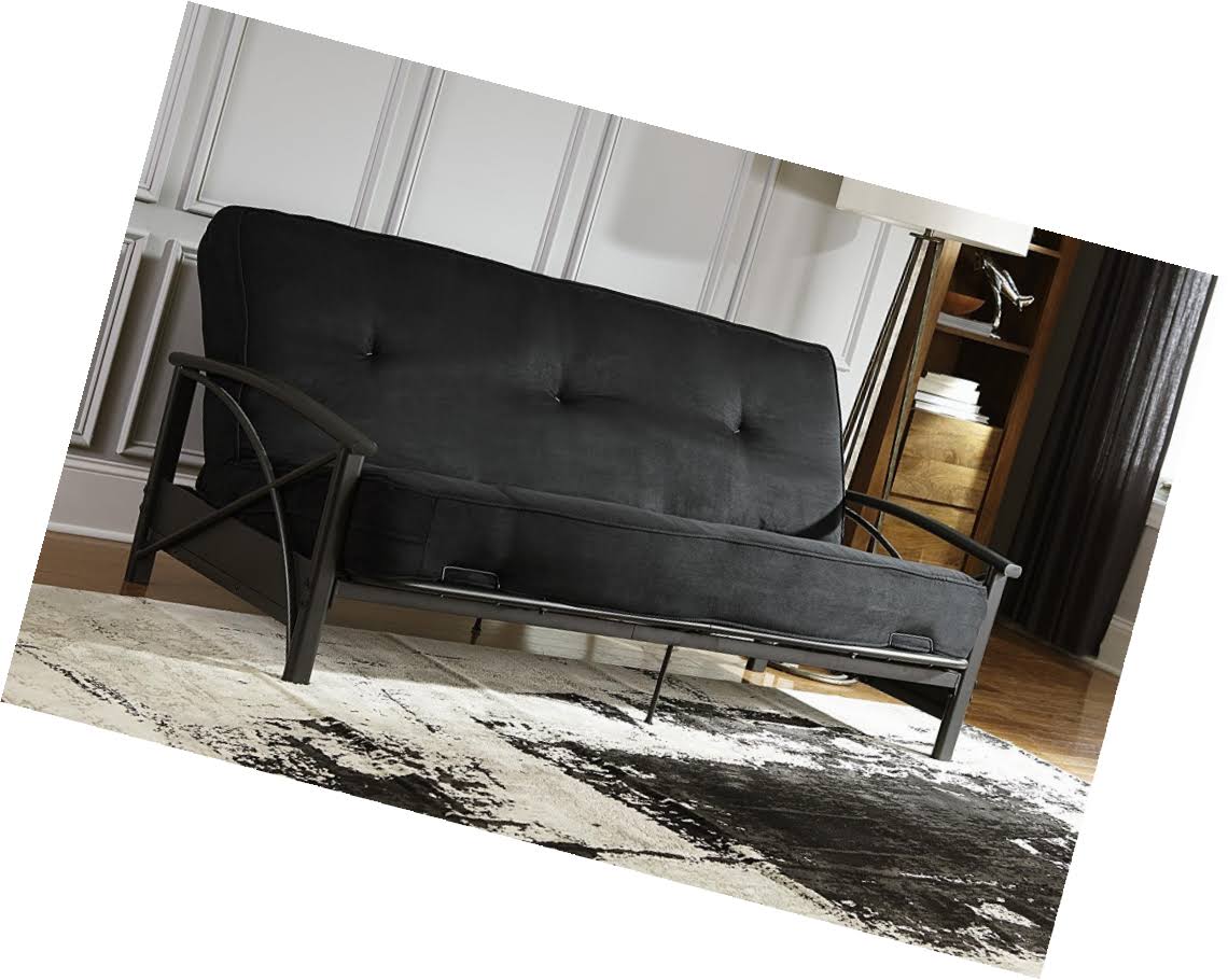 DHP 8-Inch Independently Encased Coil Futon Mattress Full Size Black