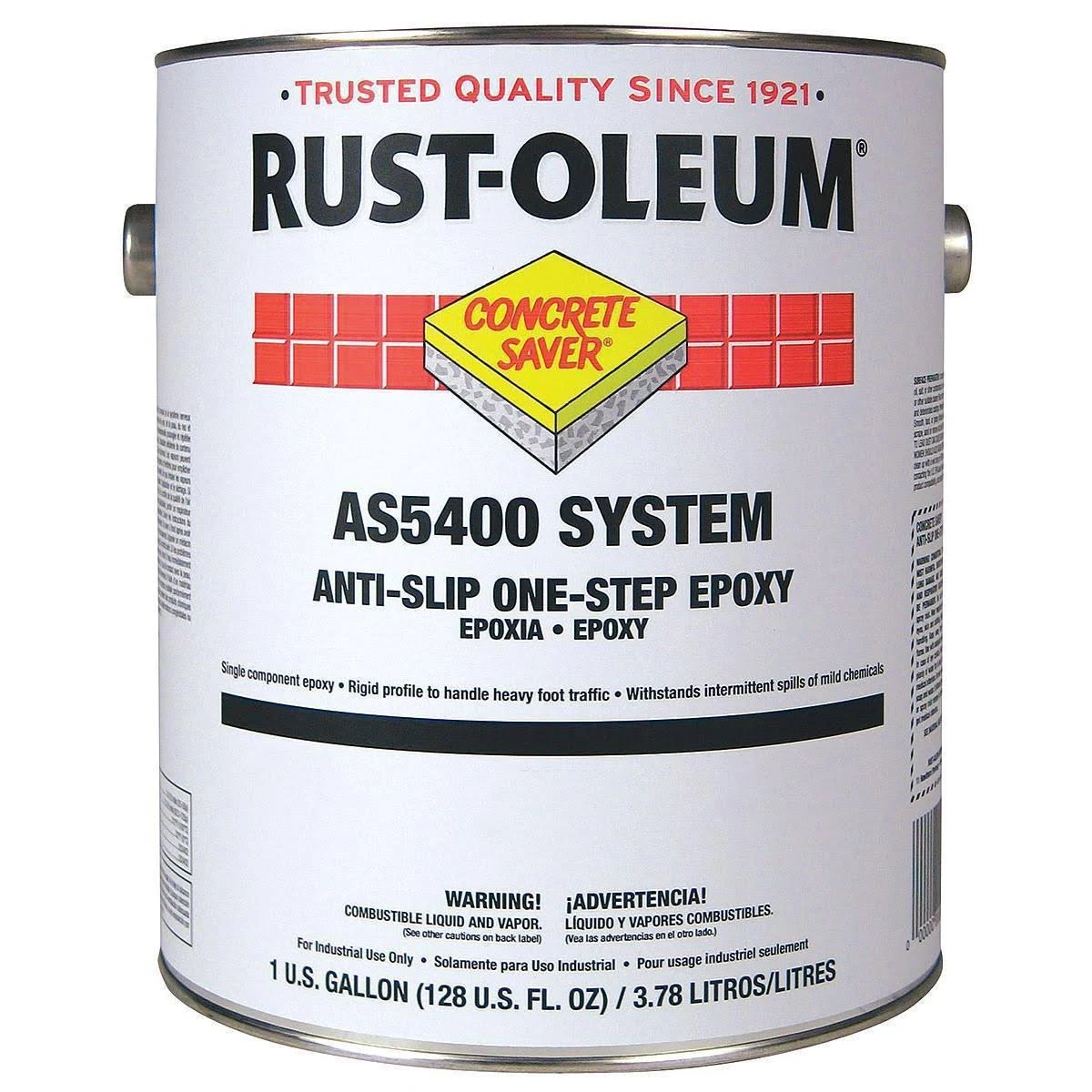 Rust-Oleum AS5479402 402 Black Anti-Slip One-Step Epoxy Floor (1 Gal)