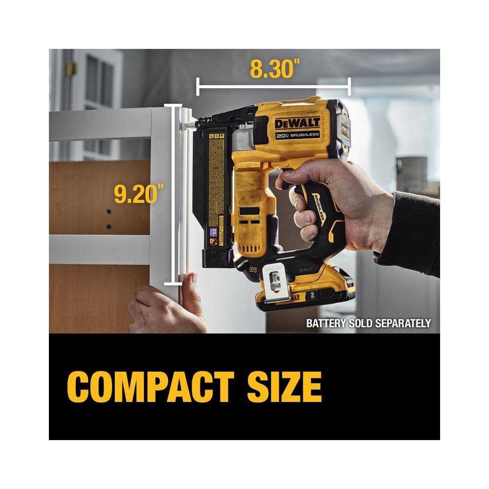 DEWALT ATOMIC 20V MAX 23-Gauge Brushless Cordless Pin Nailer DCN623B