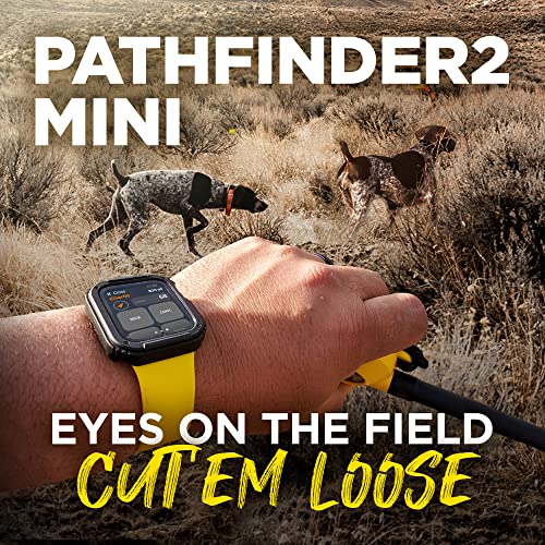 Dogtra Pathfinder 2 GPS Dog Tracker e Collar 9 Mile Long Range LED Light No Monthly fees Free App Waterproof Smartwatch Control Satellite Real Time Tracking Multiple Dogs Smartphone Required