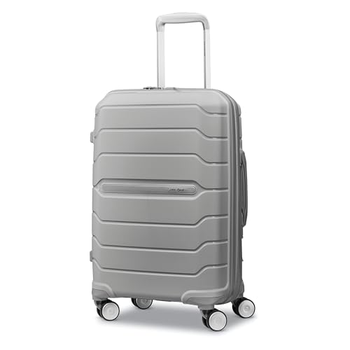Samsonite Freeform 21-Inch Hardside Carry-On Luggage - Hardshell Carry-On Suitcase - TSA, Airline-Approved - Expandable Hard Shell, Smooth Rolling Spinner Wheels for Lightweight Travel - Navy