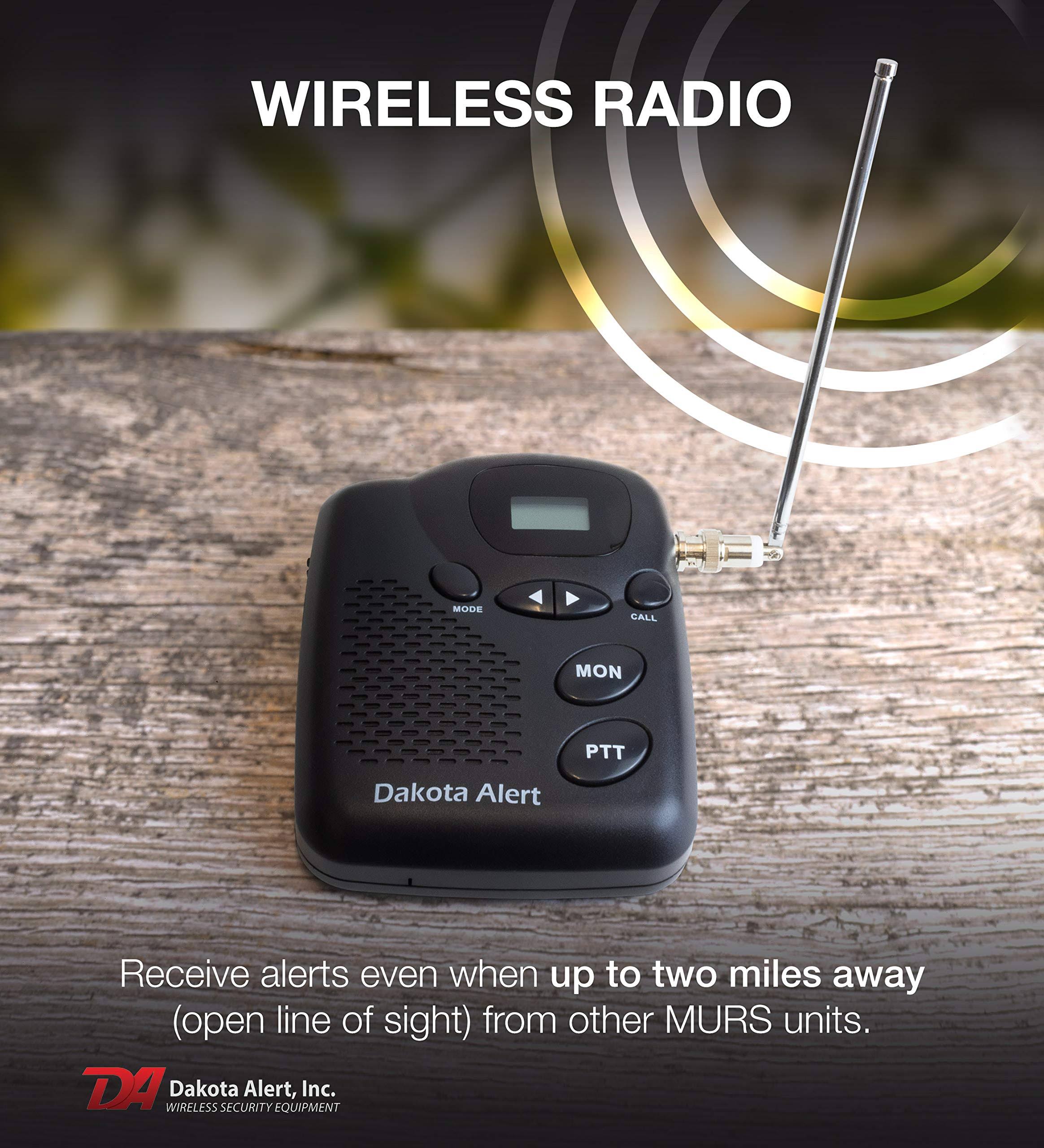 Dakota Alert Murs Wireless Motion Detection Kit Base Station Radio