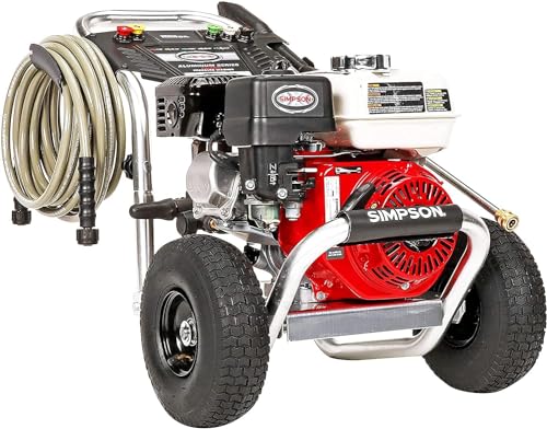 Simpson Cleaning 4200 PSI Gas Pressure Washer, 4.0 GPM Power Washer for Commercial Use, Honda GX390 Engine, 50-Foot Steel-Braided Hose, Aluminum Series, 49-State (ALH4240)
