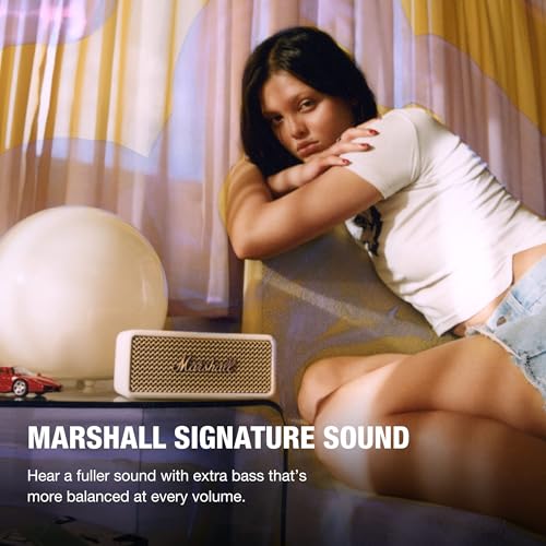 Marshall Emberton III Portable Bluetooth Speaker - Black & Brass