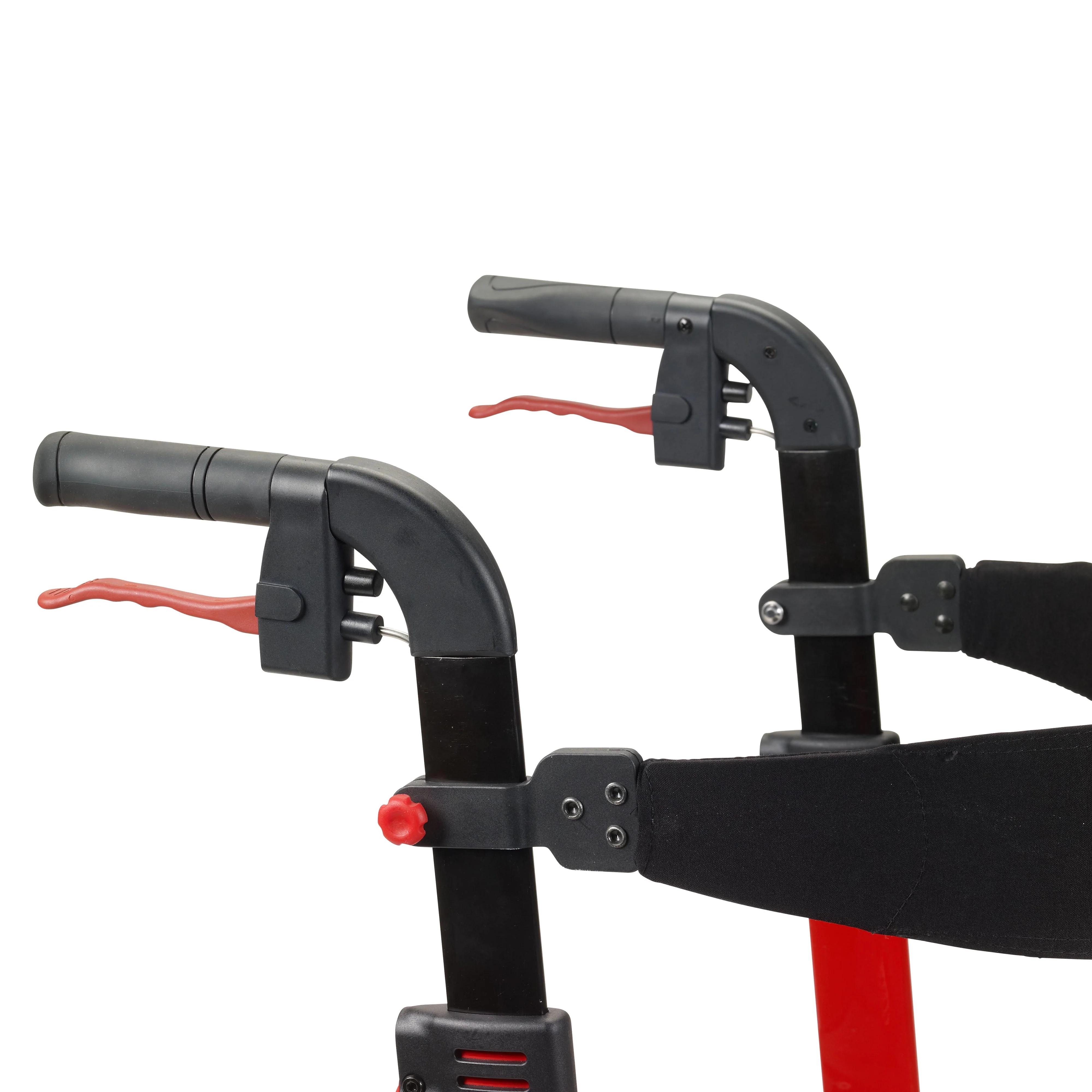 Drive Medical Nitro Euro Style Rollator Rolling Walker, Red