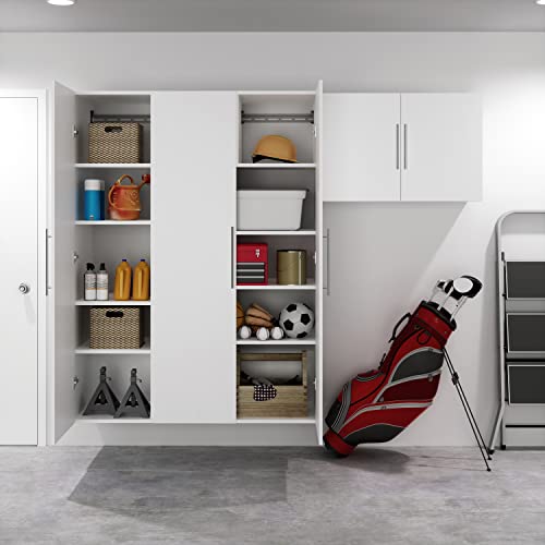Prepac HangUps Upper Storage Cabinet - Elegant and Spacious Wall Cabinets to Maximize Your Storage, 36" Size, Classic White Finish