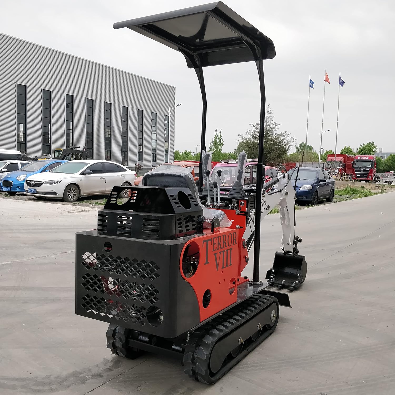 TYPHON Terror VIII Mini Excavator – Nimble Trench Digger Machine for Garden, Farms, Parks, Roads – Ideal for Digging, Drilling, Bull-Dozing