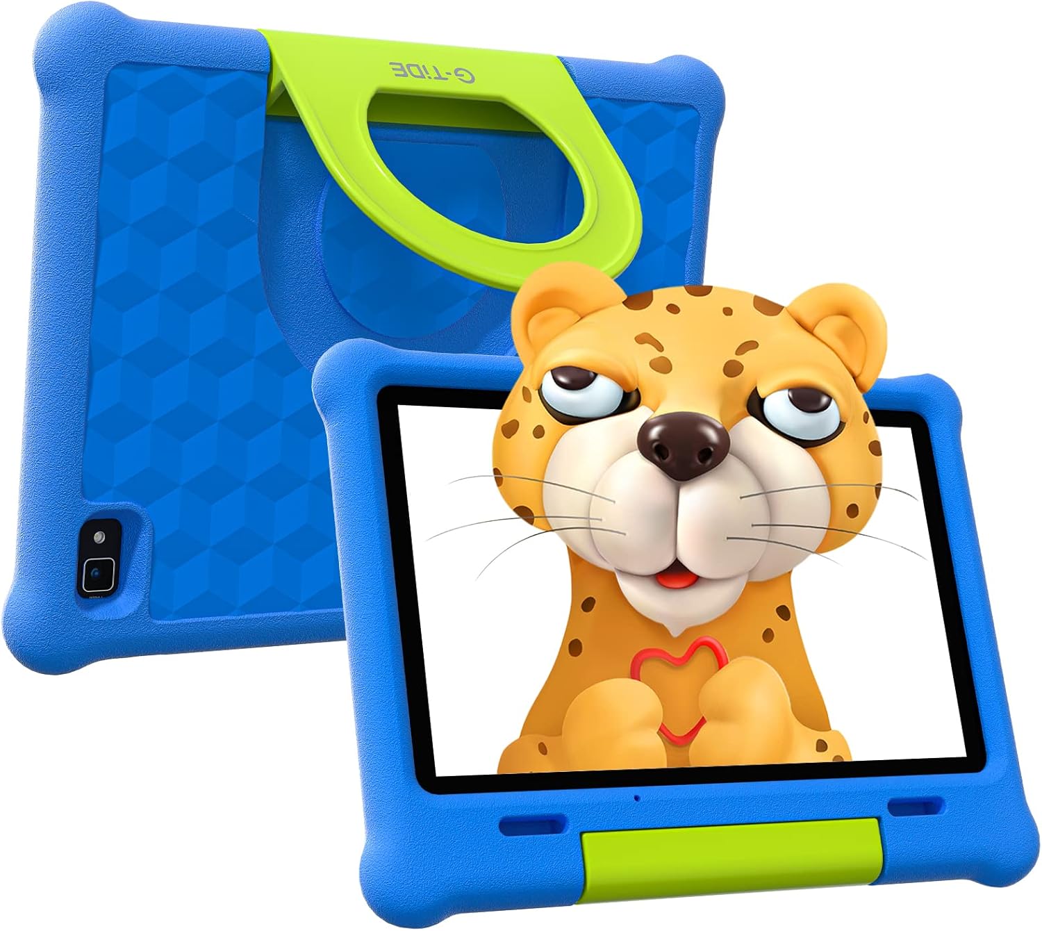 G-TiDE Kids Tablet, 10 inch Android 11 Tablet for Kids, 32GB ROM, Quad-Core, HD Dual Camera, WiFi Bluetooth, Parental Control, Kids App Klap with Kid-Proof Case and Screen Protector, Blue