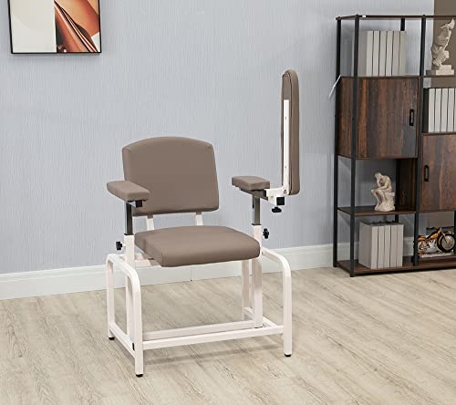 Blood Draw Chair,Comfortable Phlebotomy Chair for Spa Clinic and Treatment Room… (Gray, Normal)