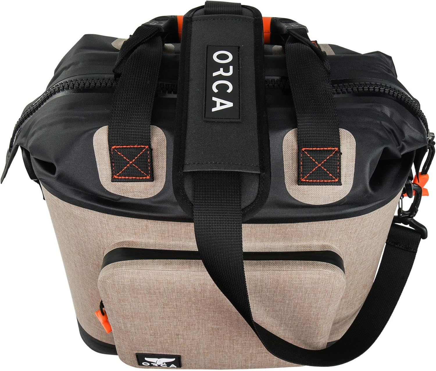 ORCA Walker Soft Side Tote Cooler | Temperature Insulated Bag Keeps Drinks Ice Cold All Day, Perfect for Beach, Park, Hikes, Picnics & More — Tan