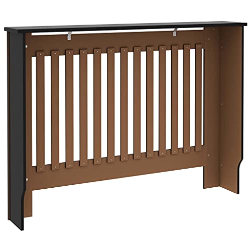 loibinfen Modern Radiator Cover Heating Covers for Living Room, Bedroom, MDF Heating Cabinet, Black