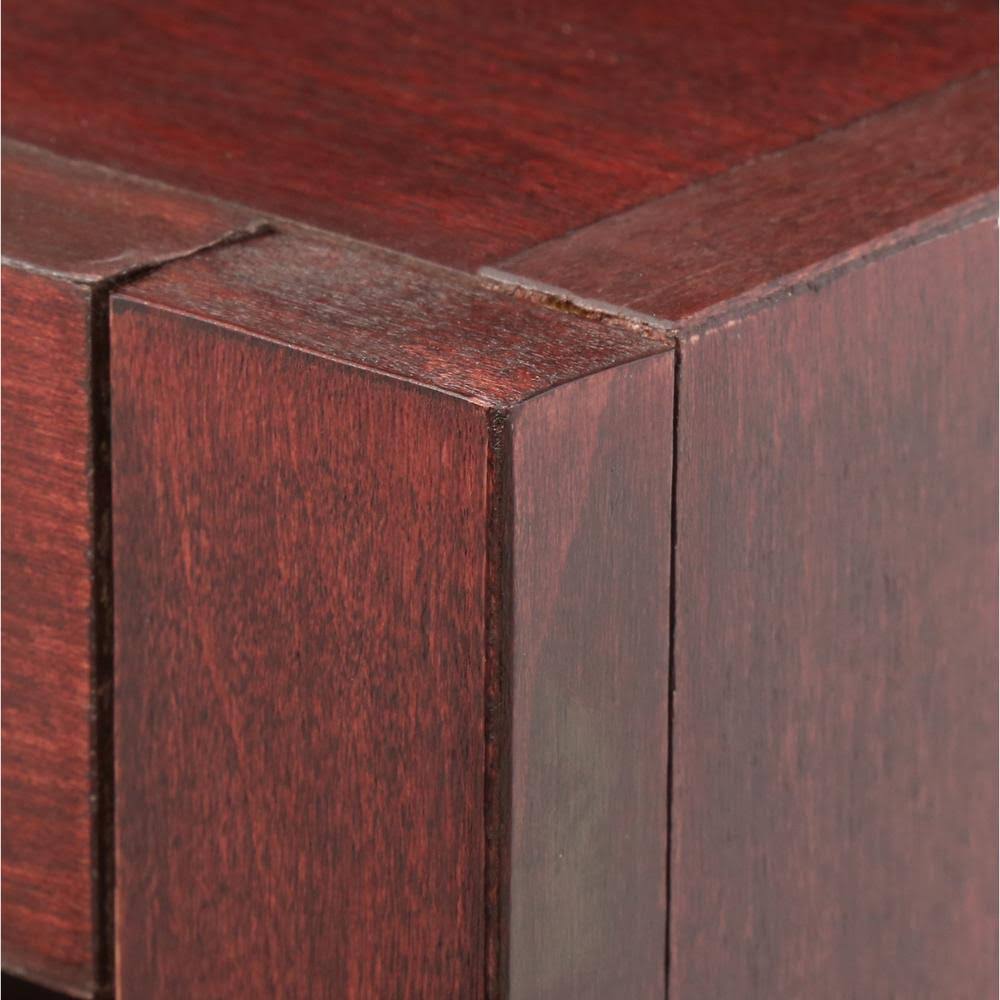 Concepts in Wood Double Wide Bookcase 6 Shelves Cherry