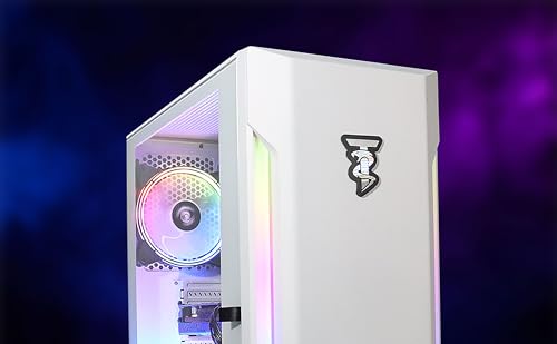 ViprTech Rebel 3.0 Gaming PC - AMD Ryzen 5 (12-LCore 3.9Ghz), RTX 3060 12GB, 32GB DDR4 3200 RAM, 1TB NVMe SSD, 600W Gold PSU, Bluetooth, VR-Ready, Streaming, RGB, Win 11 Pro, Desktop Computer White