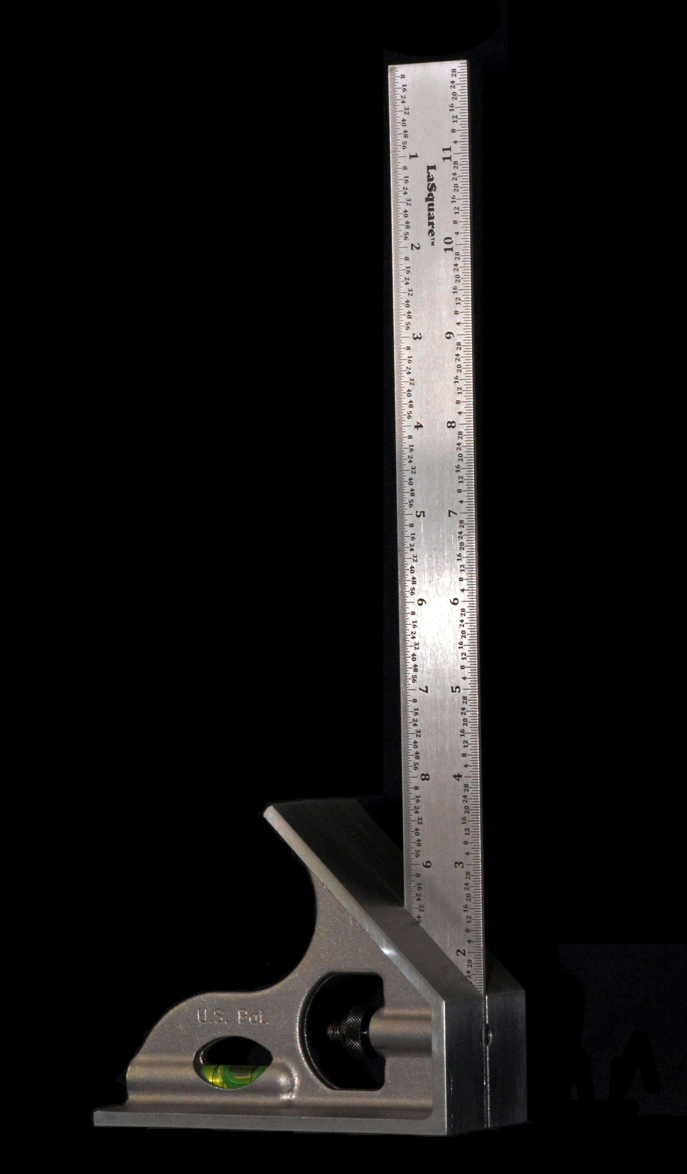 LaSquare 300mm Metric 2 Piece Combination Square / Saddle Square