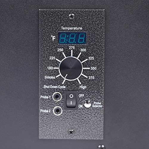 Pellet Smoker Hopper Assembly Kit, Intelligent Digital Temperature Controller Electric Wood Pellet Smoker Grill Part for Grill, Smoke, Bake, Roast, Braise, and BBQ (Mechanical Knob)