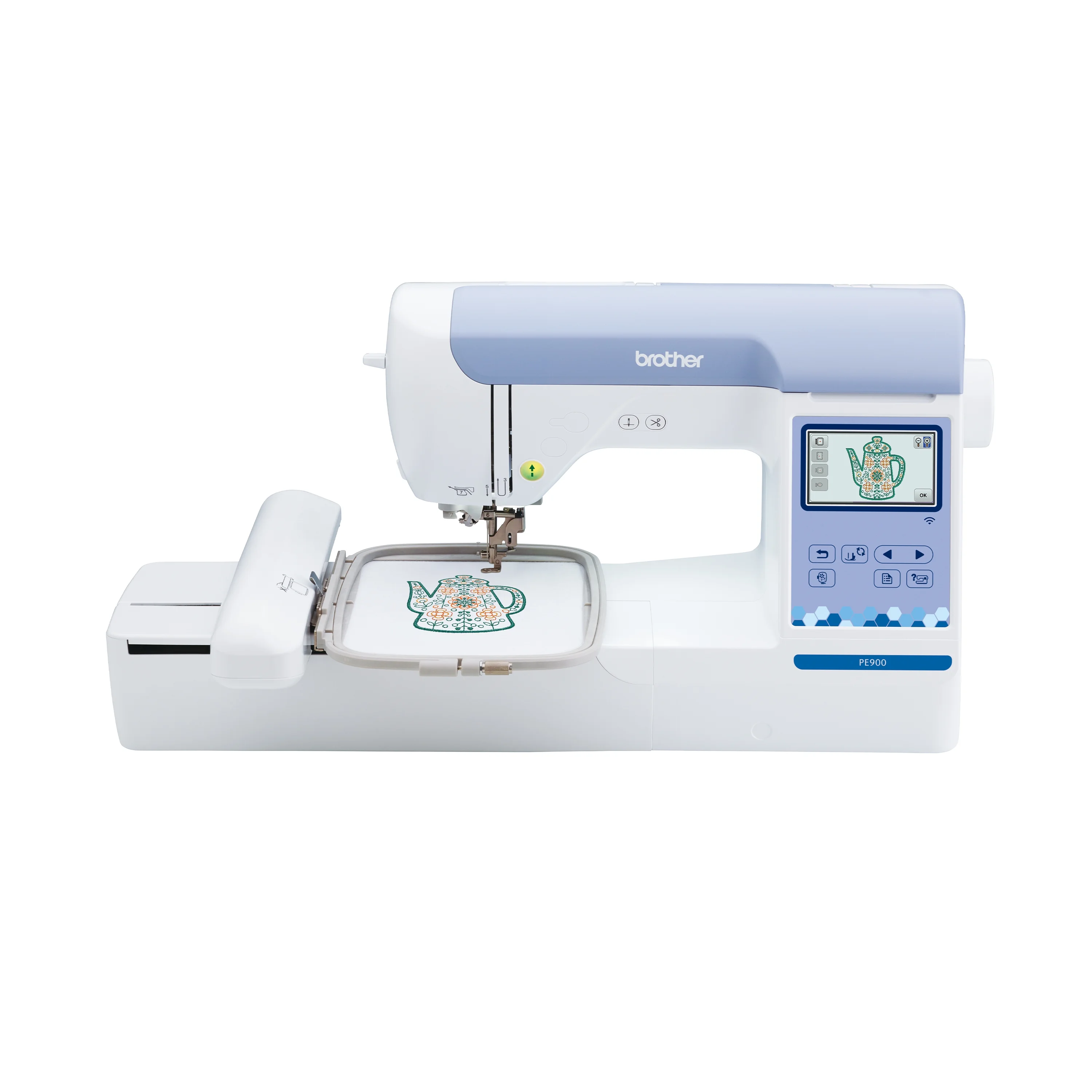 Brother PE900 Embroidery Machine with Built-in Embroidery Designs and Wireless Connectivity