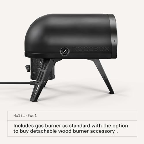 Gozney Roccbox Outdoor Pizza Oven, Grey, Portable, Gas & Wood Fired, Restaurant-Grade