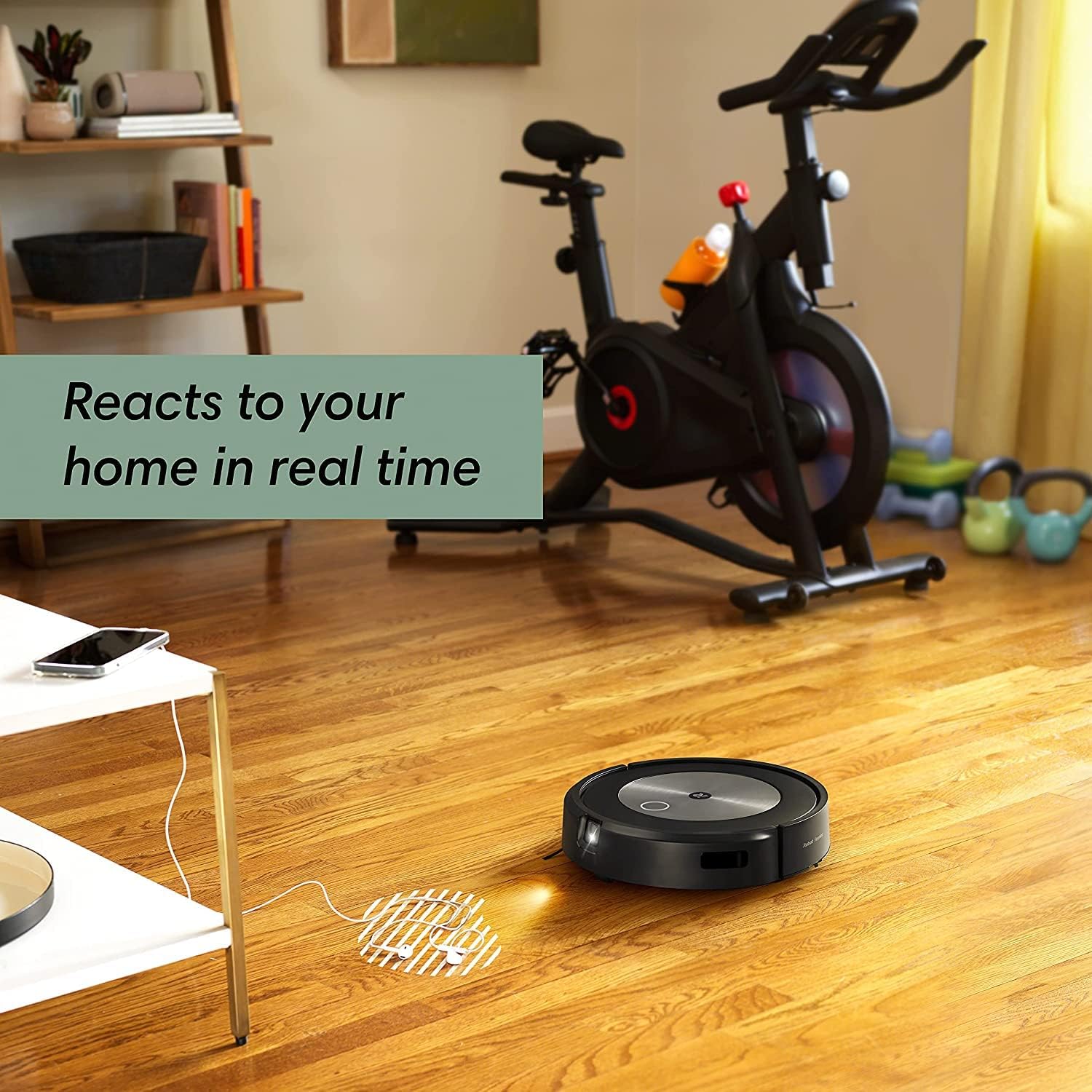 iRobot&reg; Roomba&reg; j7+ (7550) Robot Vacuum Bundle with Automatic Dirt Disposal - Wi-Fi Connected, Smart Mapping, Ideal for Pet Hair (+2 AllergenLock Dirt Disposal Bags)