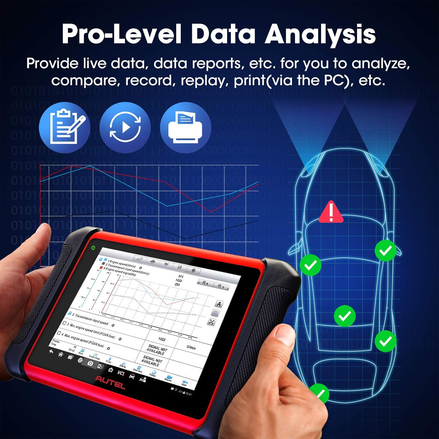 Autel Scanner MaxiCOM MK906BT with MV105, 2022 New Version of Maxisys MS906/ MS906BT/MK908, Auto Scanner with Advanced ECU Coding, Bi-Directional Control, 31+ Services, All System Diagnostics