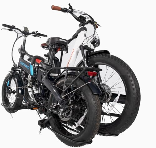 HYPERAX Volt RV 4X - Hitch Mounted 4 Bike Rack Carrier for RV, Camper, Trailer,Motorhome, Toad with 2" Class 3 or Higher Hitch Fits Up to 2x75lb E Bike +2X50lb Bikes with Up to 5" Fat Tire