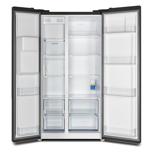 Forno Freestanding 36 Inch Side-by-Side Refrigerator and Freezer with 20 Cubic Ft. Capacity, Stainless Steel Built-In Fridge