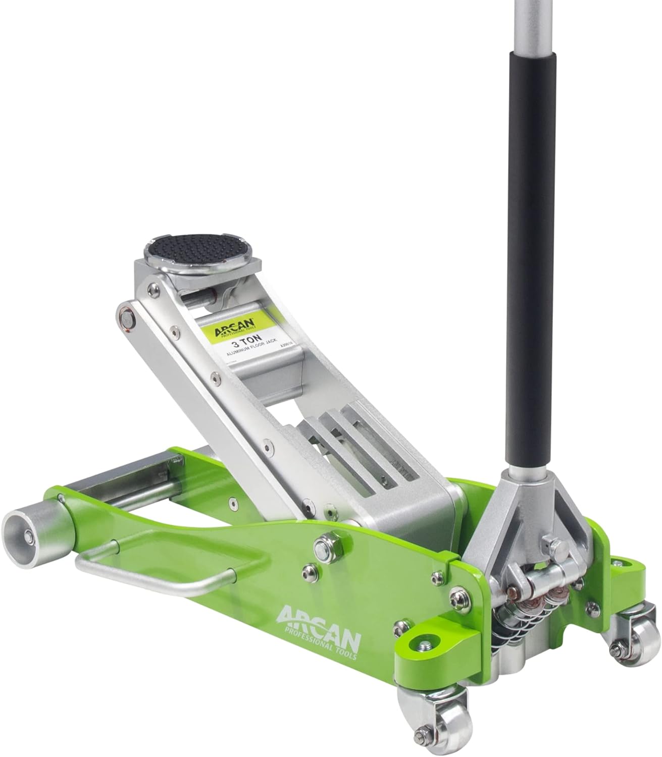 Arcan 2-Ton Quick Rise Aluminum Floor Jack with Dual Pump Pistons & Reinforced Lifting Arm (A20017 / ALJ2T)